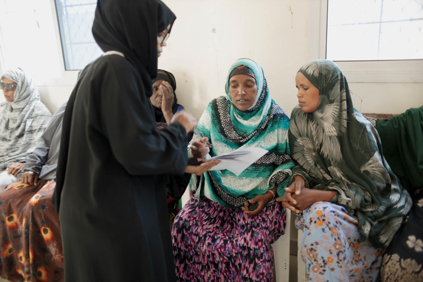A community discussion in Somalia